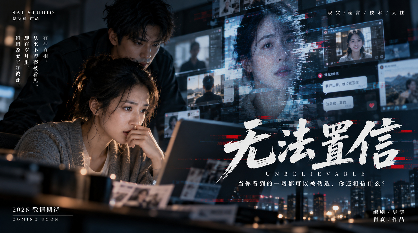 《无法置信》电影概念海报